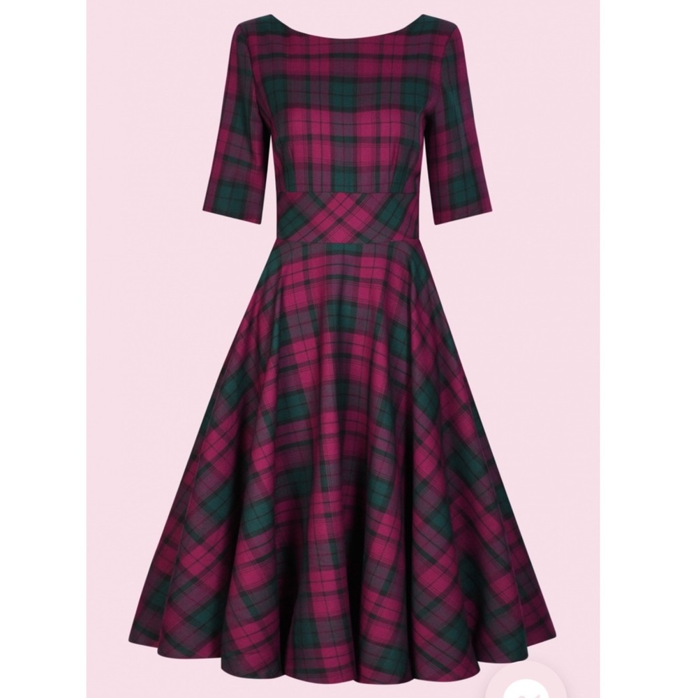 The Pretty Dress Company Hepburn Tartan Dress